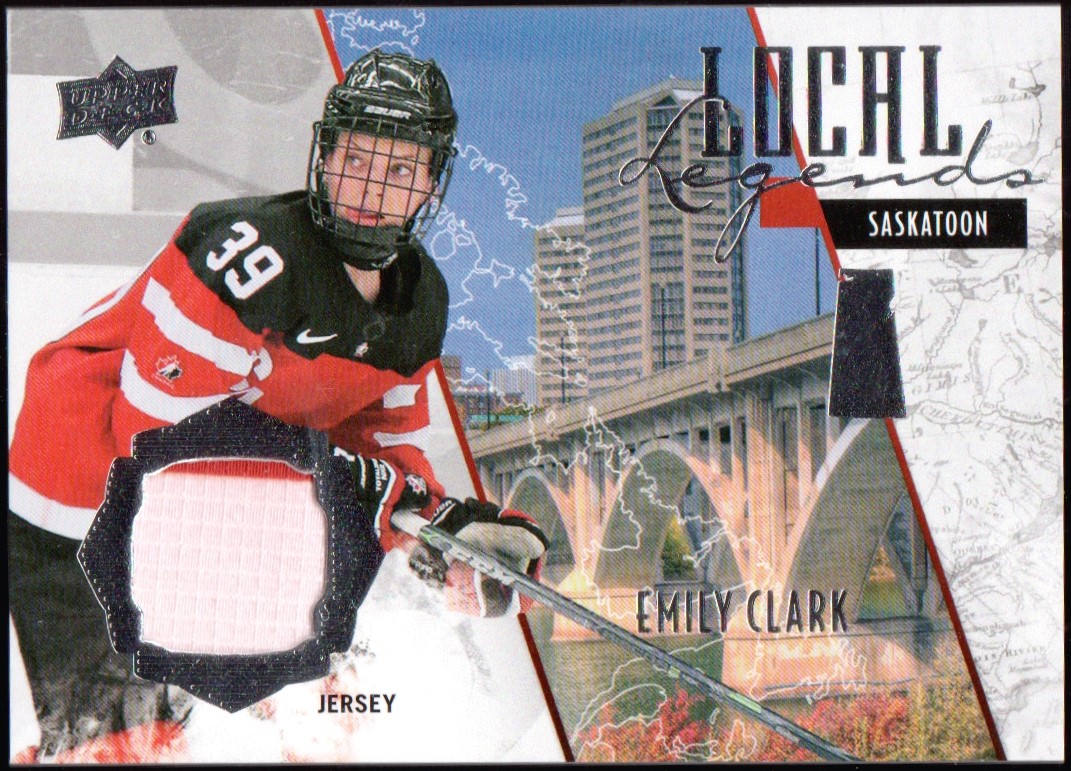 (image for) 2015-16 Upper Deck Team Canada Juniors Local Legends Jerseys #LLEC Emily Clark