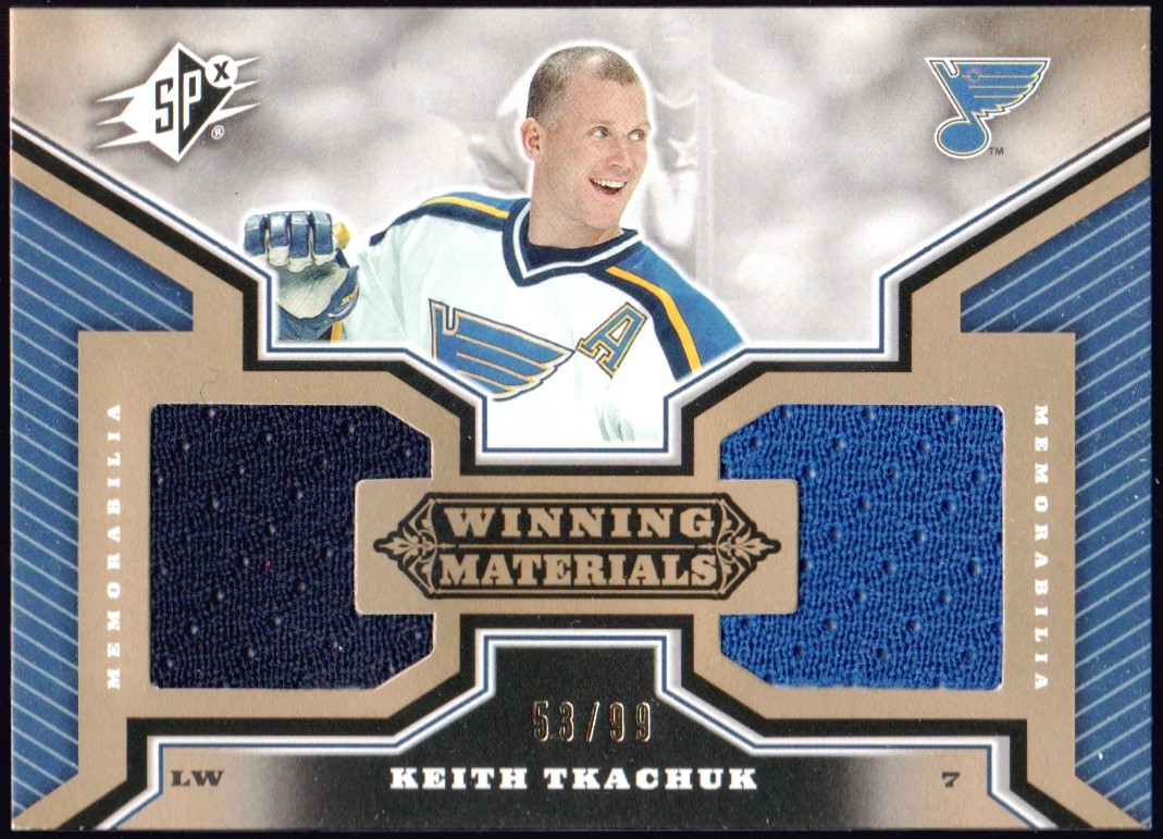 2005-06 SPx Winning Materials Gold #WMKT Keith Tkachuk 53/99 (image for) 2005-06 SPx Winning Materials Gold #WMKT Keith Tkachuk 53/99