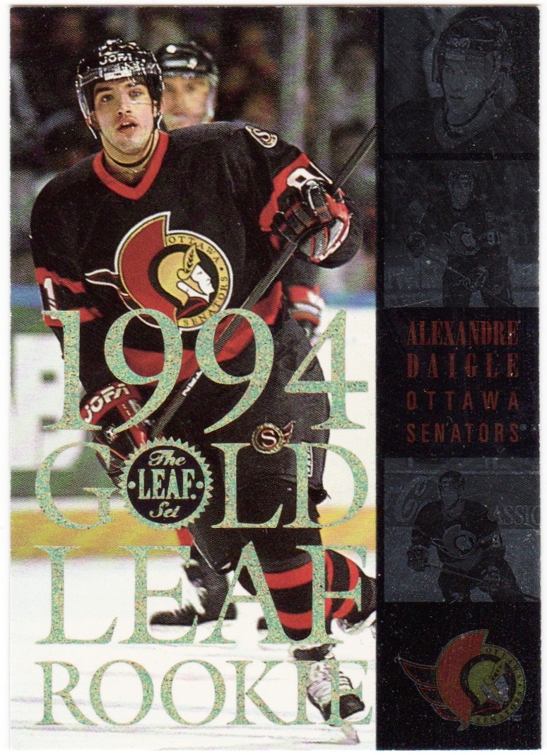 1994-95 Leaf Gold Rookies #5 Alexandre Daigle (image for) 1994-95 Leaf Gold Rookies #5 Alexandre Daigle