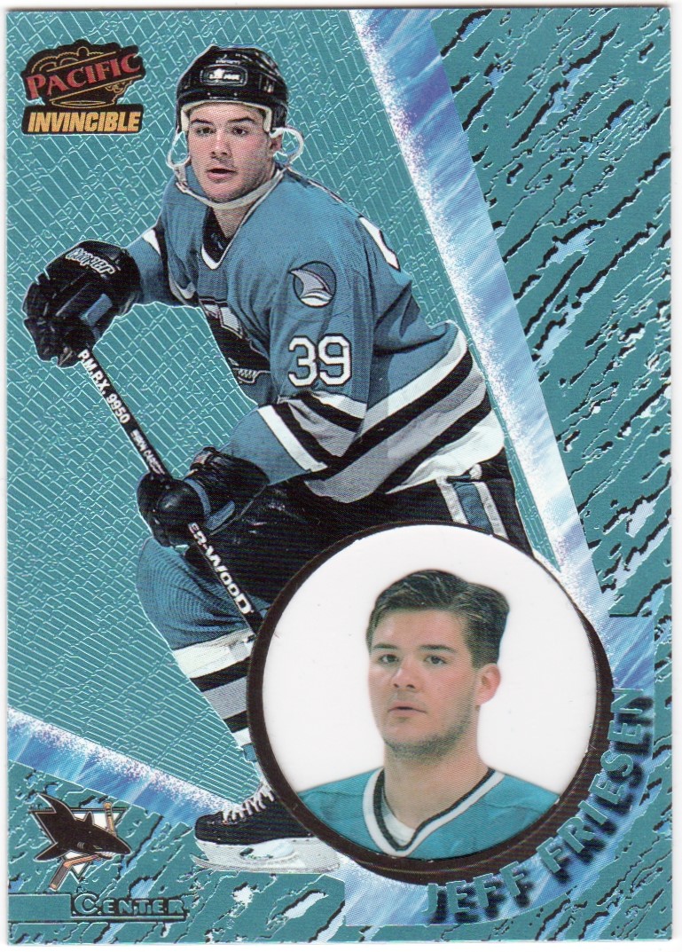 (image for) 1997-98 Pacific Invincible Ice Blue #124 Jeff Friesen