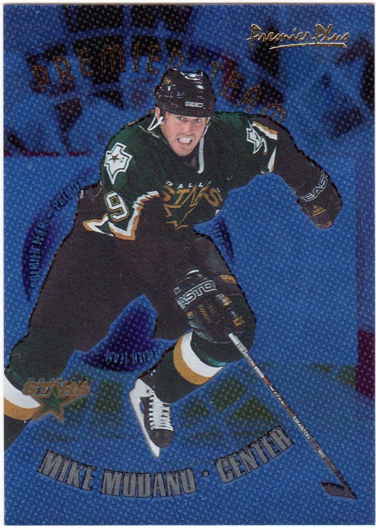 (image for) 2000-01 Topps Premier Plus Team Blue Ice #PR4 Mike Modano #/250