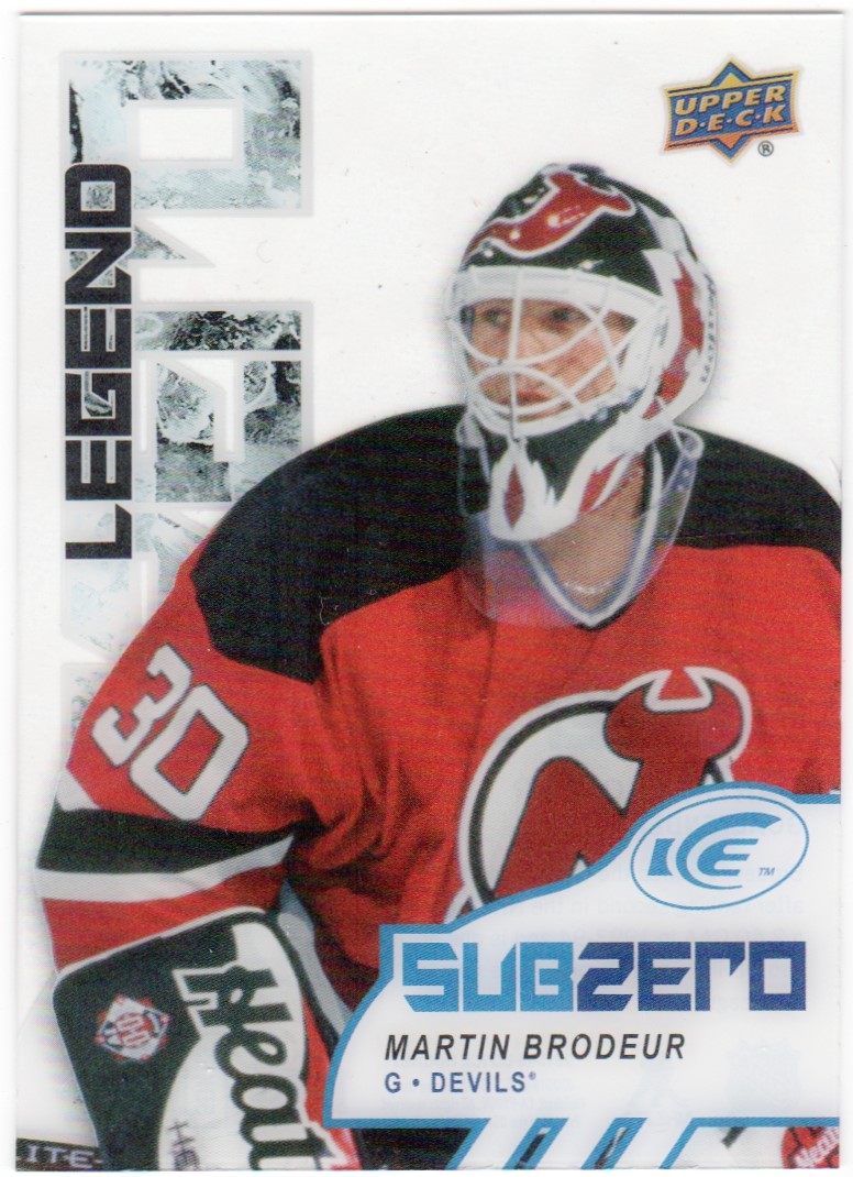 (image for) 2017-18 Upper Deck Ice Sub Zero #SZ9 Martin Brodeur