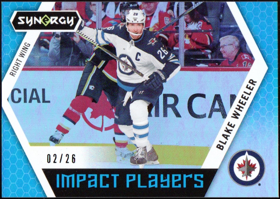 2017-18 Synergy Impact Players Blue #IP33 Blake Wheeler 2/26 (image for) 2017-18 Synergy Impact Players Blue #IP33 Blake Wheeler 2/26