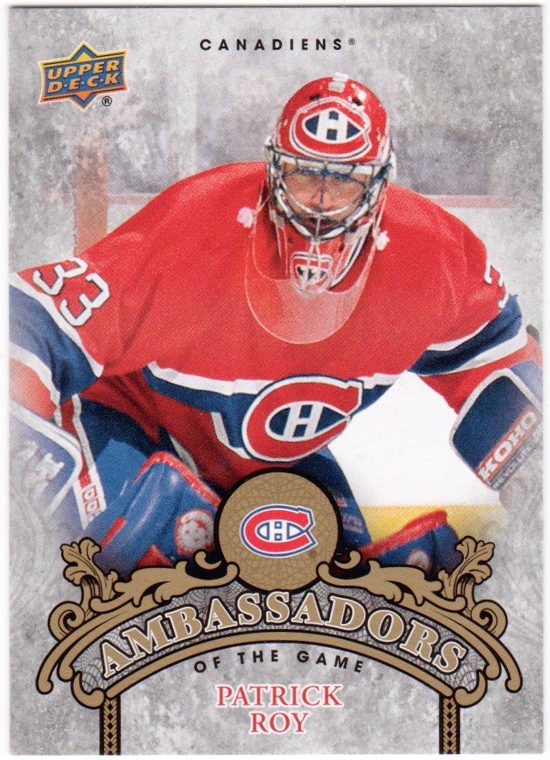 2010-11 Upper Deck Ambassadors of the Game #AG53 Patrick Roy SP (image for) 2010-11 Upper Deck Ambassadors of the Game #AG53 Patrick Roy SP