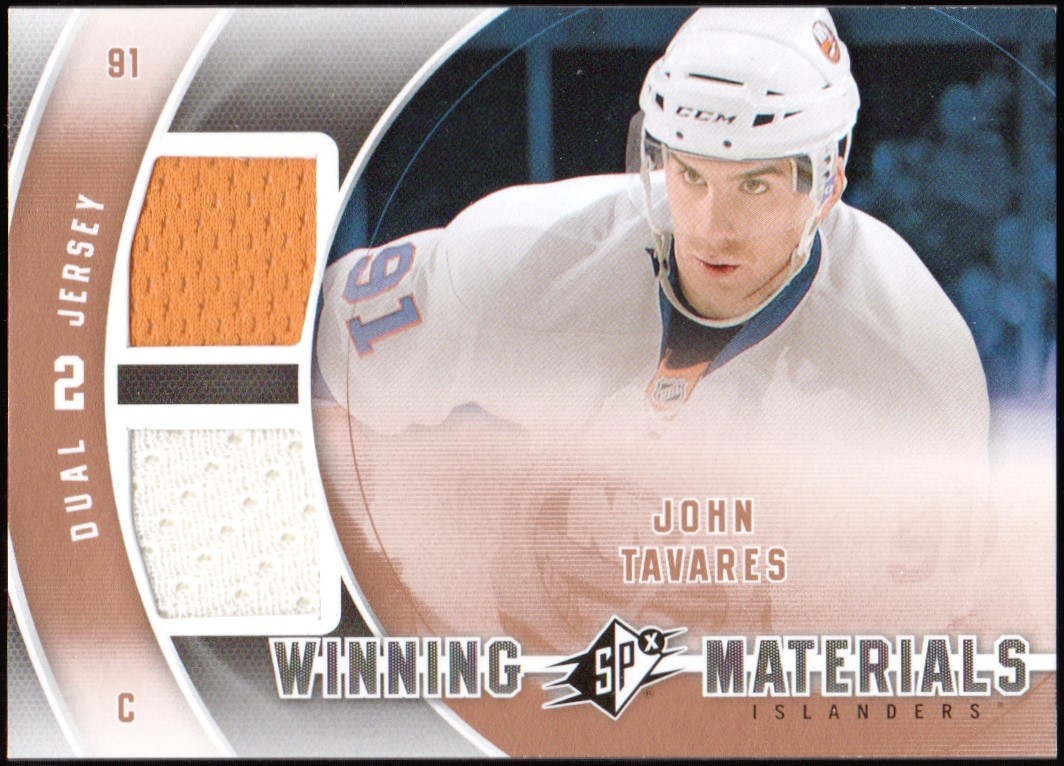 2011-12 SPx Winning Materials #WMTA John Tavares Jerseys (image for) 2011-12 SPx Winning Materials #WMTA John Tavares Jerseys