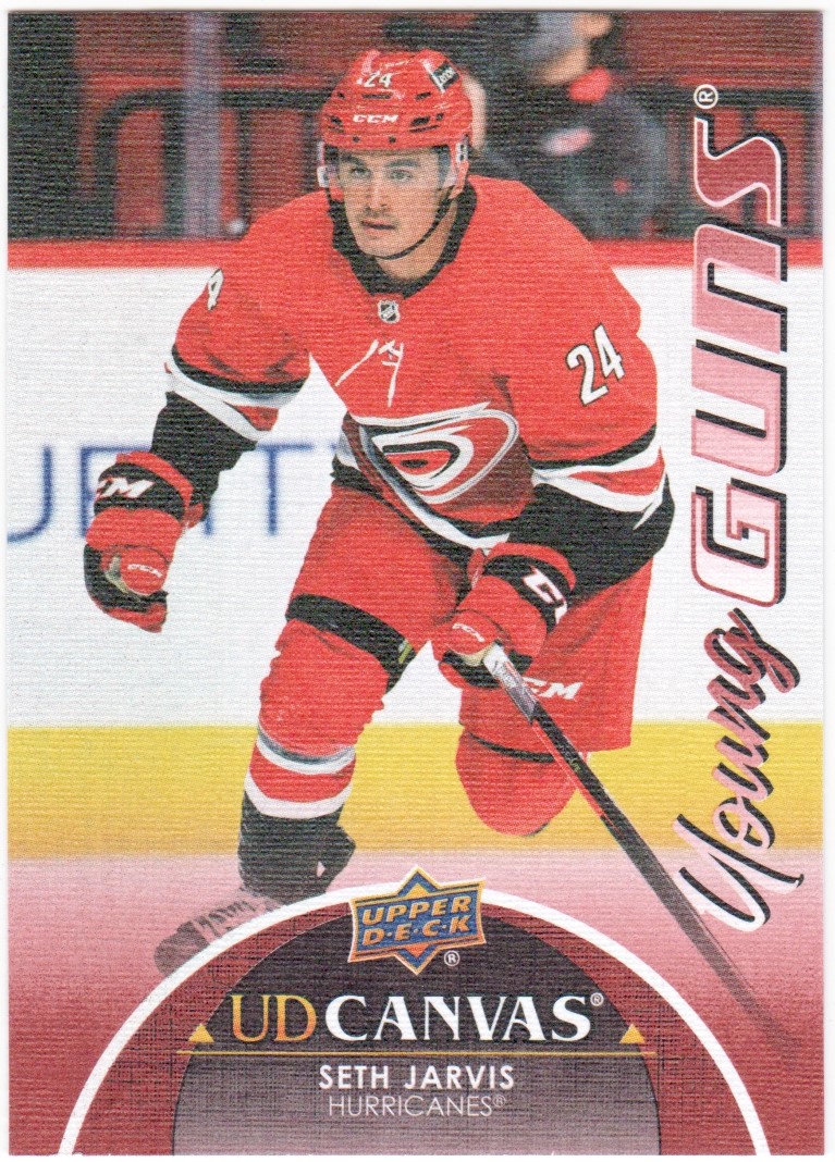 2021-22 Upper Deck Canvas #C376 Seth Jarvis YG RC (image for) 2021-22 Upper Deck Canvas #C376 Seth Jarvis YG RC