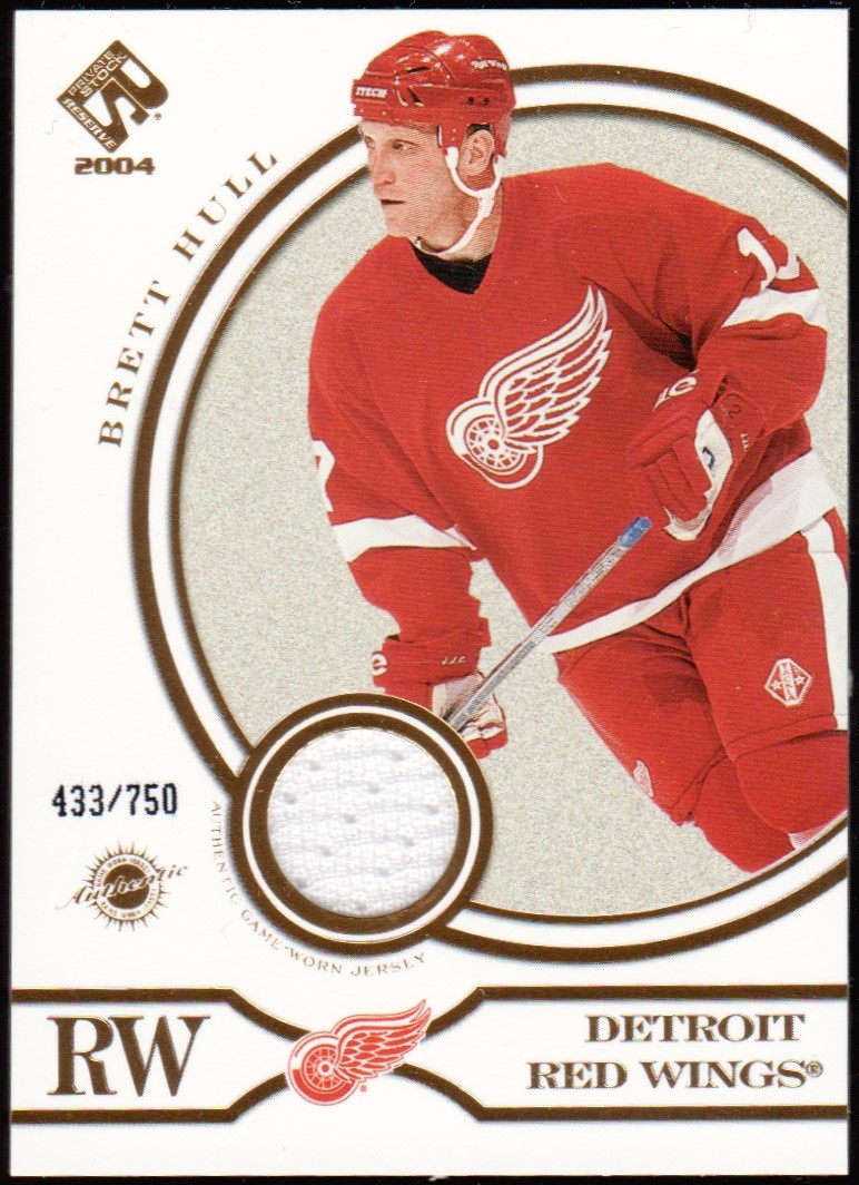 2003-04 Private Stock Reserve #165 Brett Hull Jersey 433/750 (image for) 2003-04 Private Stock Reserve #165 Brett Hull Jersey 433/750