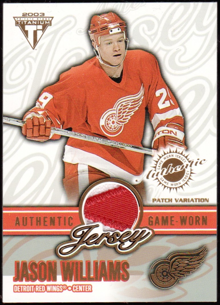 2002-03 Titanium Jerseys Patches #27 Jason Williams 192/255 (image for) 2002-03 Titanium Jerseys Patches #27 Jason Williams 192/255