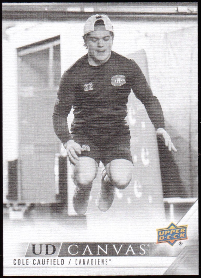 (image for) 2022-23 Upper Deck UD Canvas Black and White #C166 Cole Caufield
