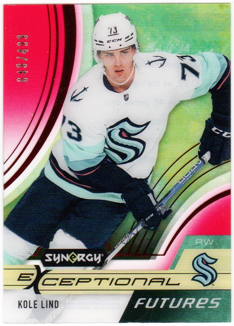 (image for) 2021-22 Synergy Exceptional Futures Red #EFKL Kole Lind 49/499