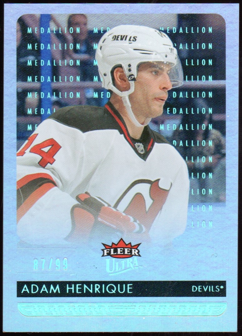2014-15 Ultra Platinum Medallion #110 Adam Henrique 87/99 (image for) 2014-15 Ultra Platinum Medallion #110 Adam Henrique 87/99