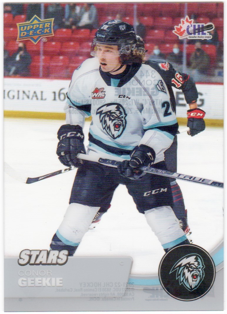 2021-22 Upper Deck CHL Clear Cut #344 Conor Geekie (image for) 2021-22 Upper Deck CHL Clear Cut #344 Conor Geekie