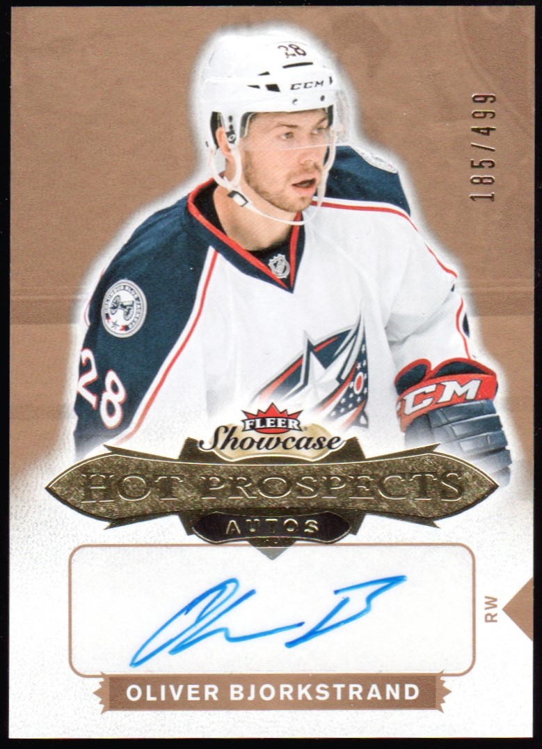 (image for) 2016-17 Fleer Showcase #156 Oliver Bjorkstrand AUTO 185/499 RC