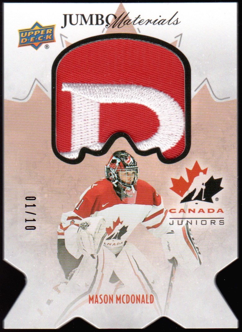 (image for) 2016-17 Team Canada Juniors Jumbo Material #JS-MC Mason McDonald
