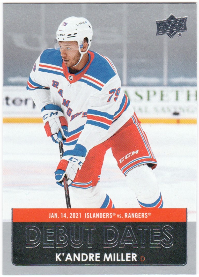 2021-22 Upper Deck Debut Dates #DD6 K'Andre Miller (image for) 2021-22 Upper Deck Debut Dates #DD6 K'Andre Miller