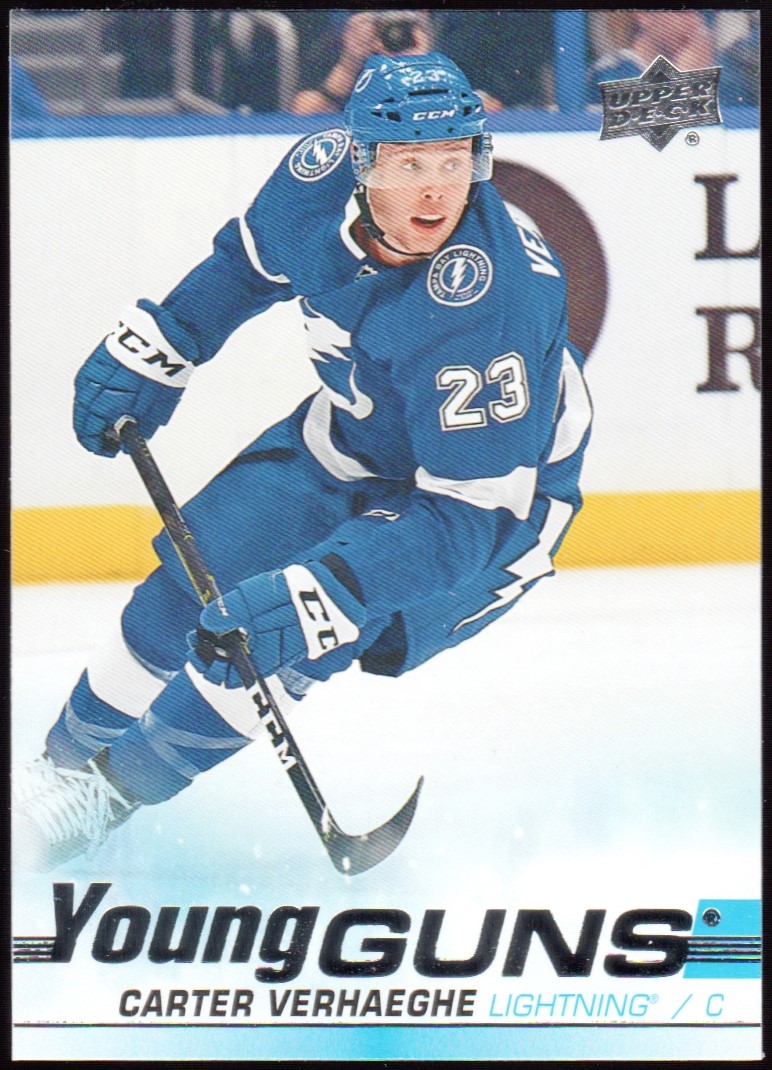 2019-20 Upper Deck #224 Carter Verhaeghe YG RC (image for) 2019-20 Upper Deck #224 Carter Verhaeghe YG RC