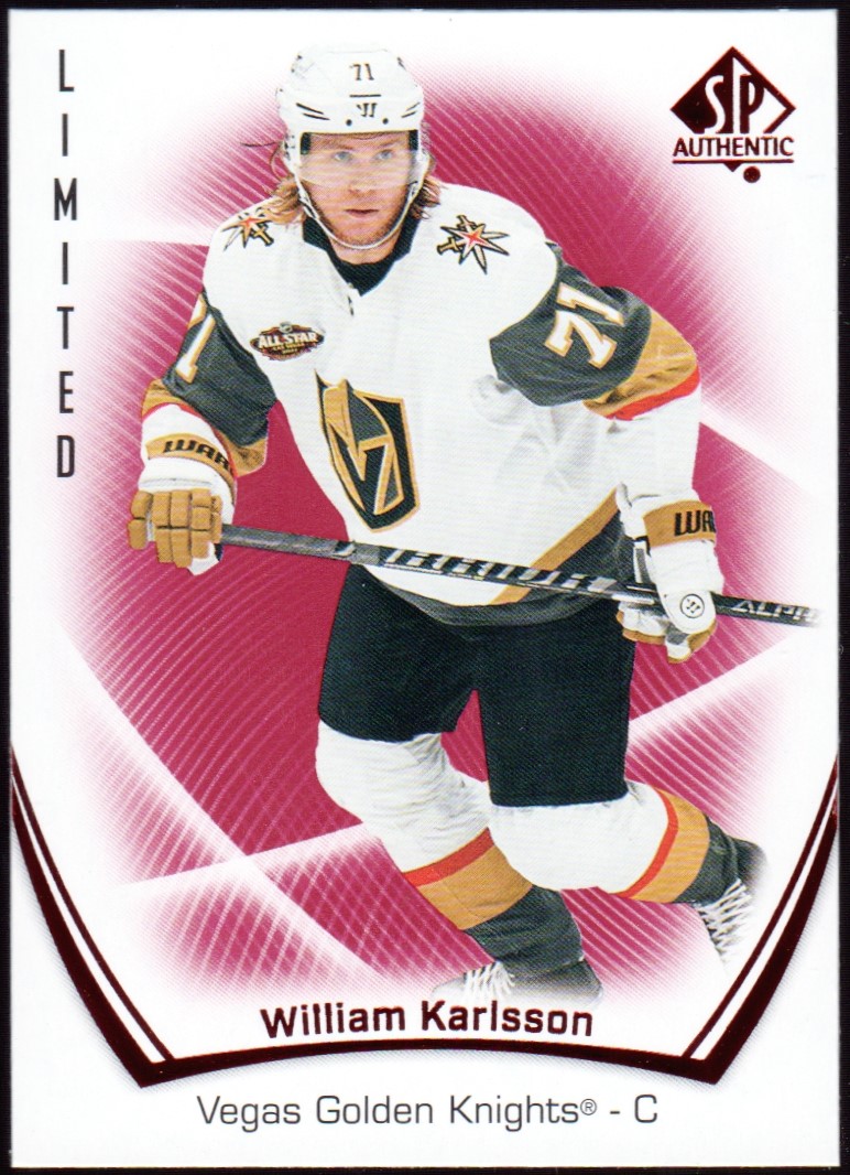 2021-22 SP Authentic Limited Red #34 William Karlsson (image for) 2021-22 SP Authentic Limited Red #34 William Karlsson