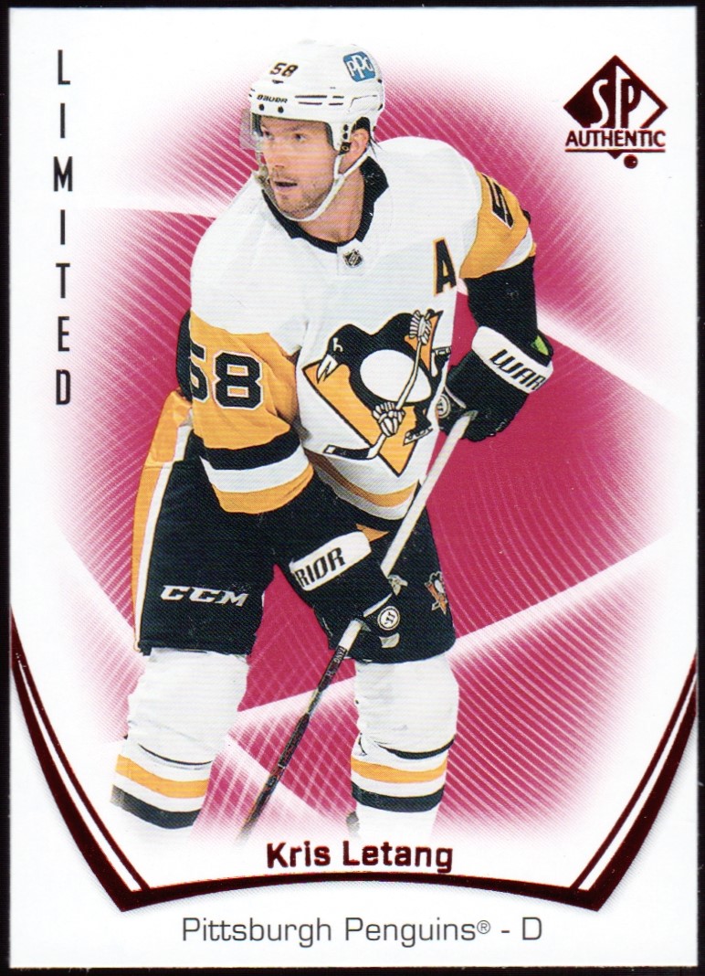 2021-22 SP Authentic Limited Red #77 Kris Letang (image for) 2021-22 SP Authentic Limited Red #77 Kris Letang