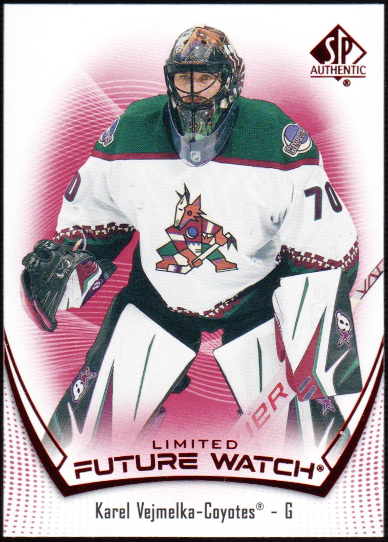 2021-22 SP Authentic Limited Red #170 Karel Vejmelka FW (image for) 2021-22 SP Authentic Limited Red #170 Karel Vejmelka FW