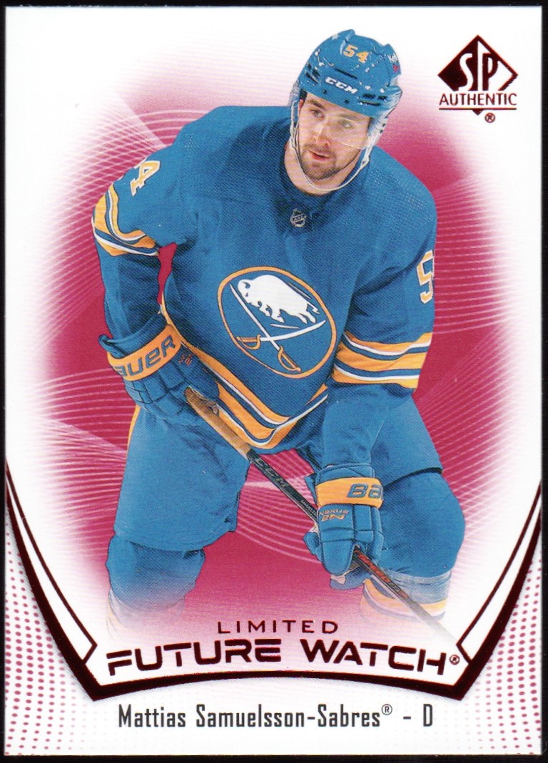 2021-22 SP Authentic Limited Red #129 Mattias Samuelsson FW (image for) 2021-22 SP Authentic Limited Red #129 Mattias Samuelsson FW