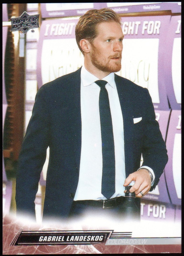 2022-23 Upper Deck Photo Variations #48 Gabriel Landeskog (image for) 2022-23 Upper Deck Photo Variations #48 Gabriel Landeskog