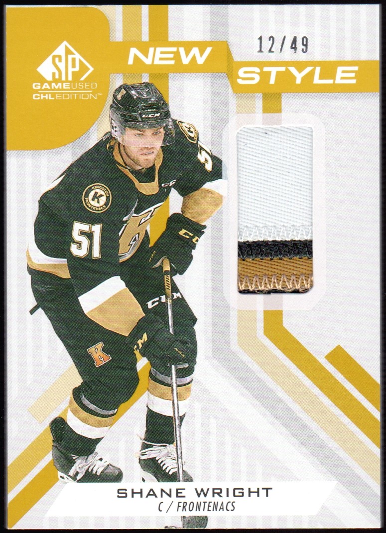 (image for) 2021-22 SP Game Used CHL New Style Patches Gold #NSSW Shane Wright