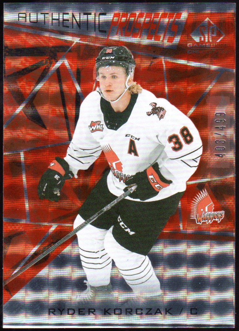 (image for) 2021-22 SP Game Used CHL Orange #7 Ryder Korczak