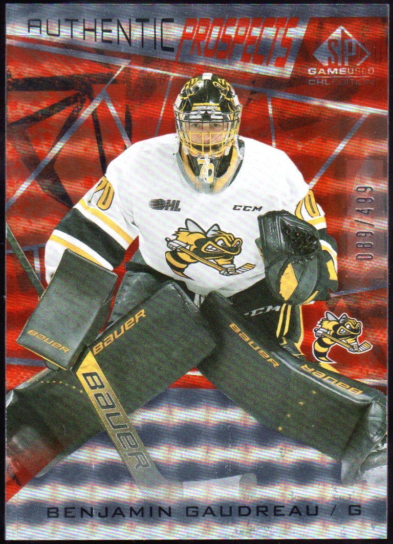 (image for) 2021-22 SP Game Used CHL Orange #14 Benjamin Gaudreau