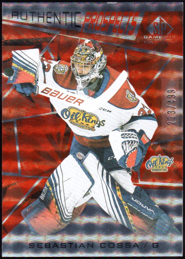(image for) 2021-22 SP Game Used CHL Orange #15 Sebastian Cossa