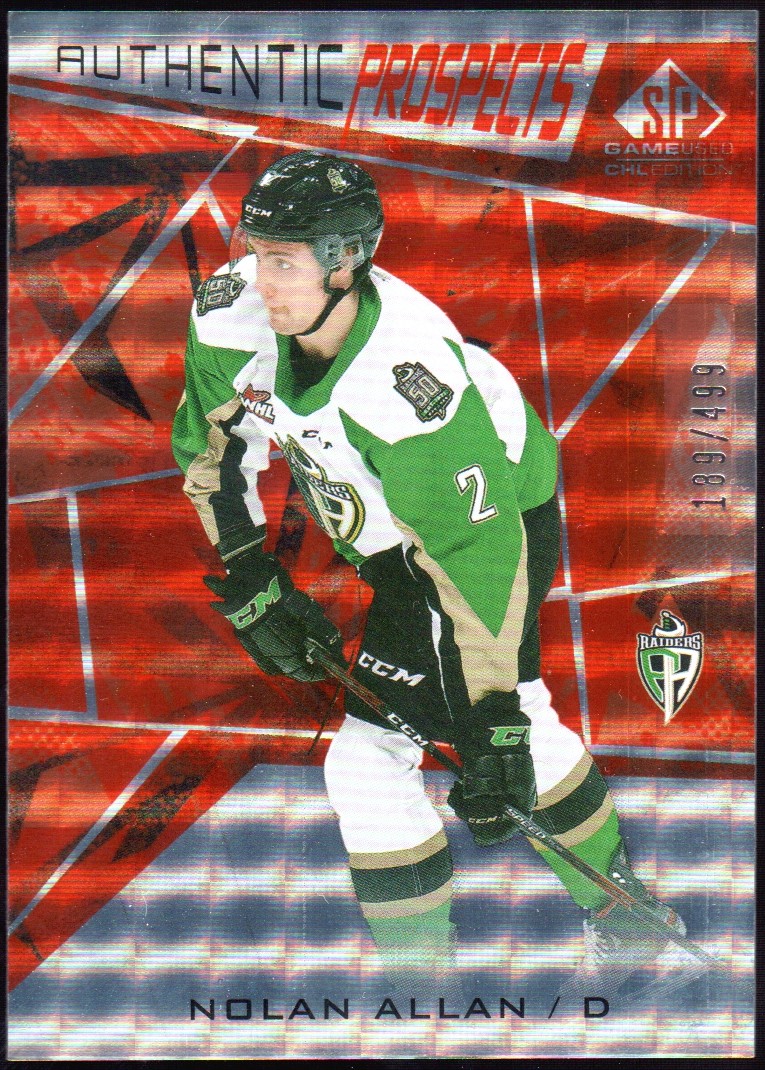 (image for) 2021-22 SP Game Used CHL Orange #10 Nolan Allan