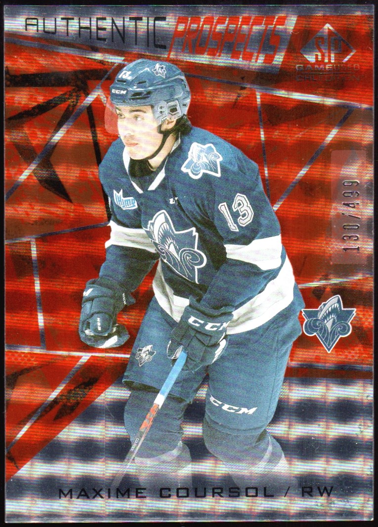 (image for) 2021-22 SP Game Used CHL Orange #16 Maxime Coursol