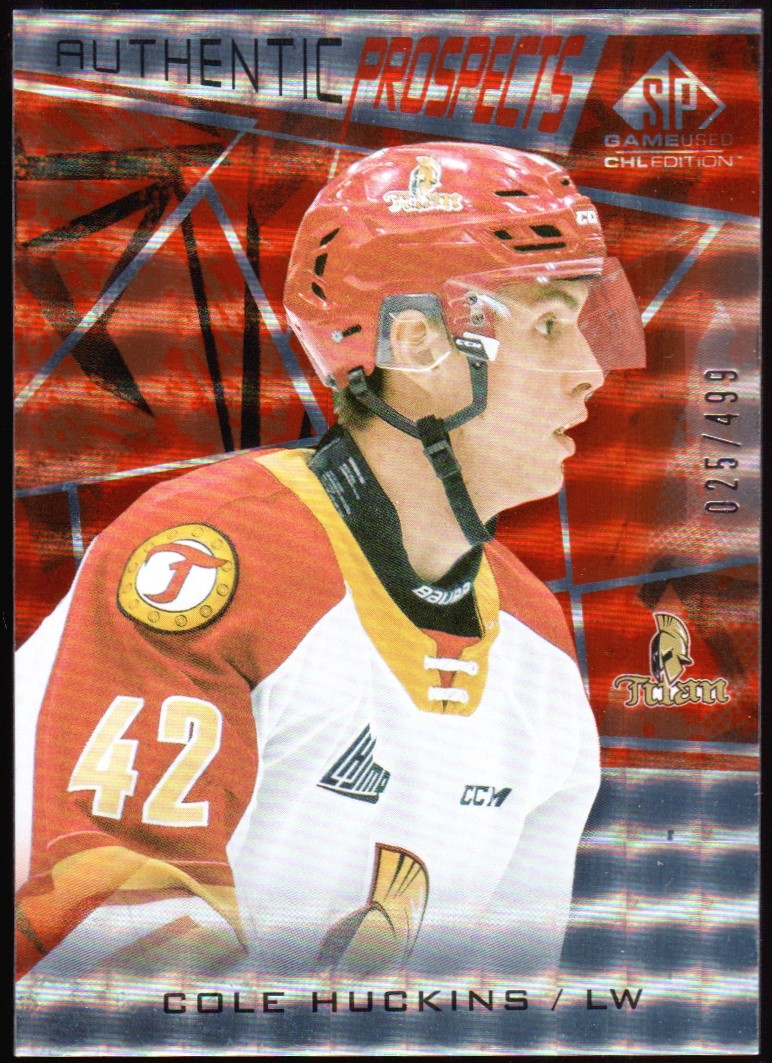 (image for) 2021-22 SP Game Used CHL Orange #69 Cole Huckins