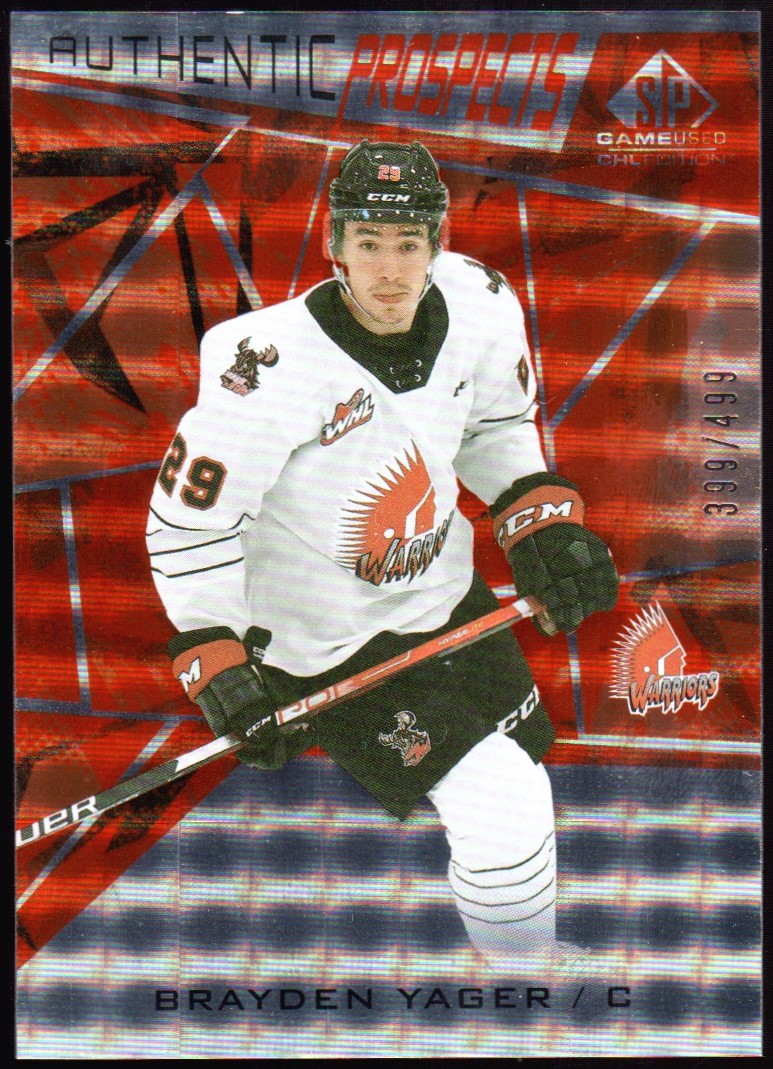 (image for) 2021-22 SP Game Used CHL Orange #65 Brayden Yager