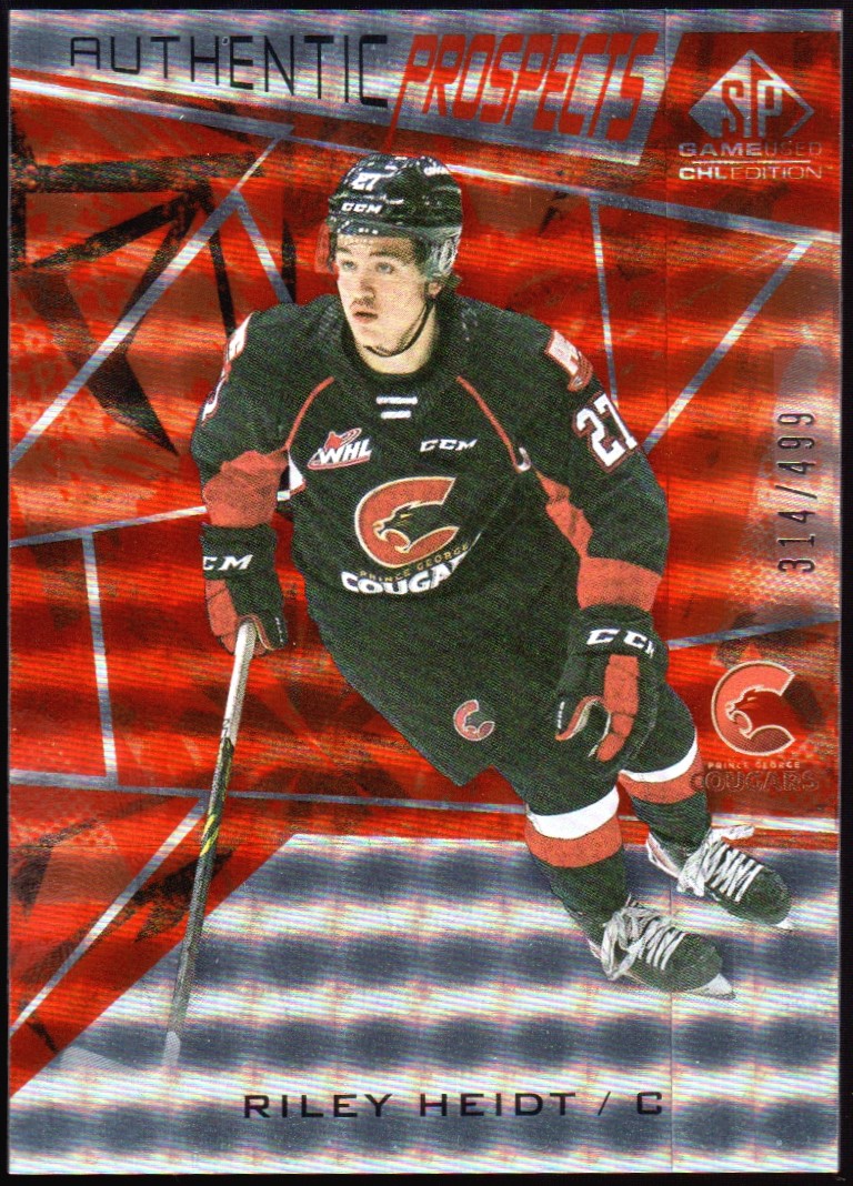 (image for) 2021-22 SP Game Used CHL Orange #22 Riley Heidt