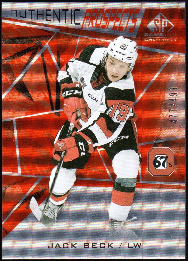 (image for) 2021-22 SP Game Used CHL Orange #32 Jack Beck