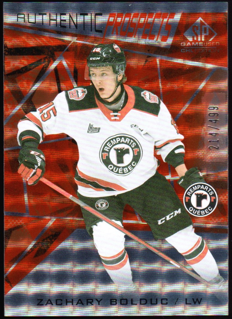 (image for) 2021-22 SP Game Used CHL Orange #48 Zachary Bolduc