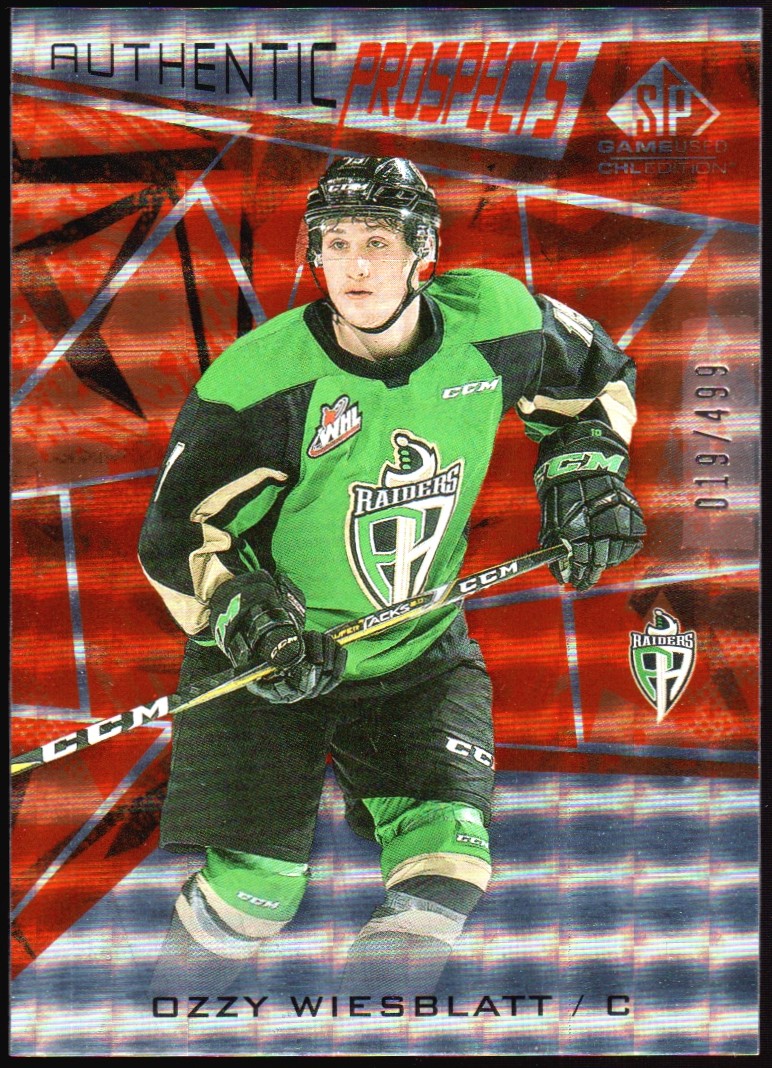 (image for) 2021-22 SP Game Used CHL Orange #45 Ozzy Wiesblatt