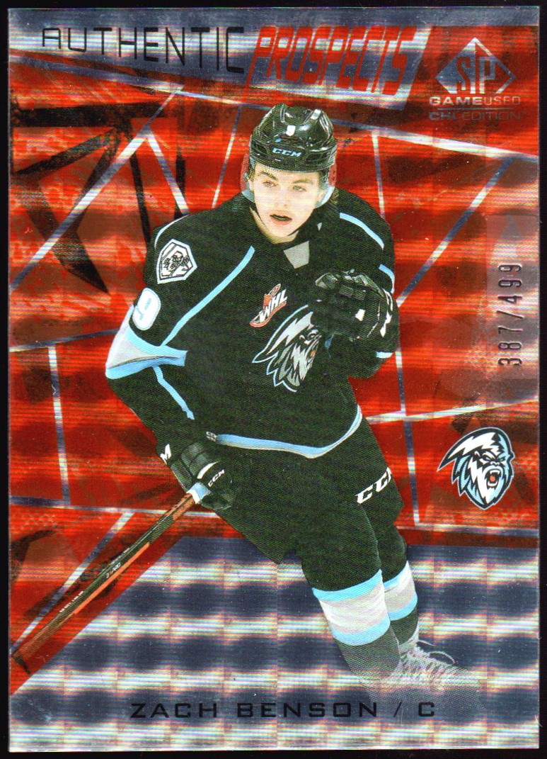 (image for) 2021-22 SP Game Used CHL Orange #58 Zach Benson