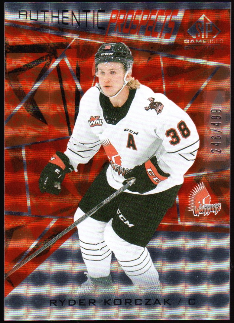 (image for) 2021-22 SP Game Used CHL Orange #7 Ryder Korczak