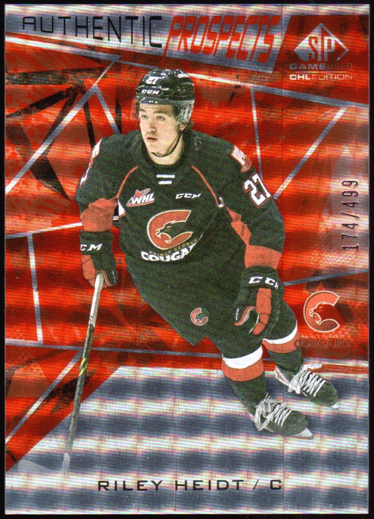 (image for) 2021-22 SP Game Used CHL Orange #22 Riley Heidt