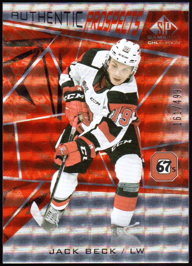 (image for) 2021-22 SP Game Used CHL Orange #32 Jack Beck