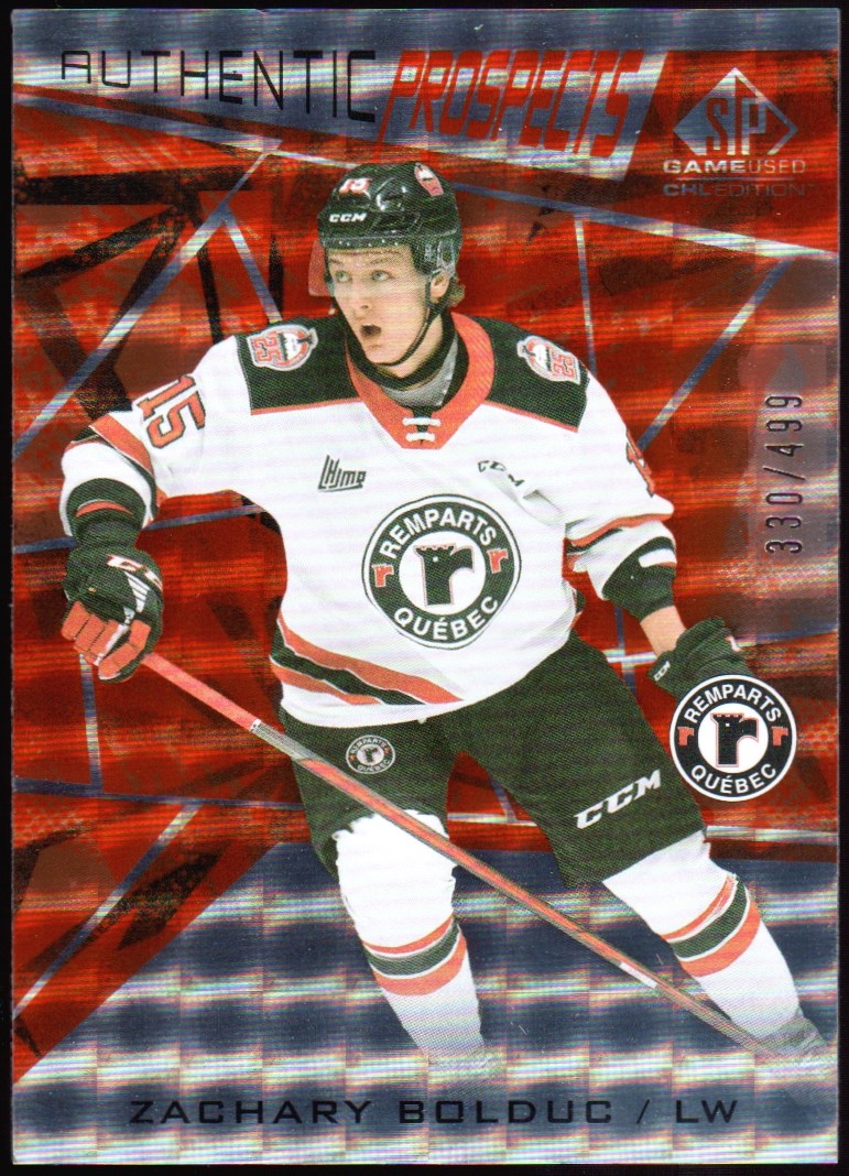 (image for) 2021-22 SP Game Used CHL Orange #48 Zachary Bolduc