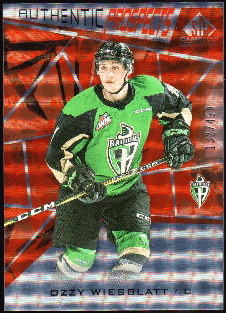 (image for) 2021-22 SP Game Used CHL Orange #45 Ozzy Wiesblatt