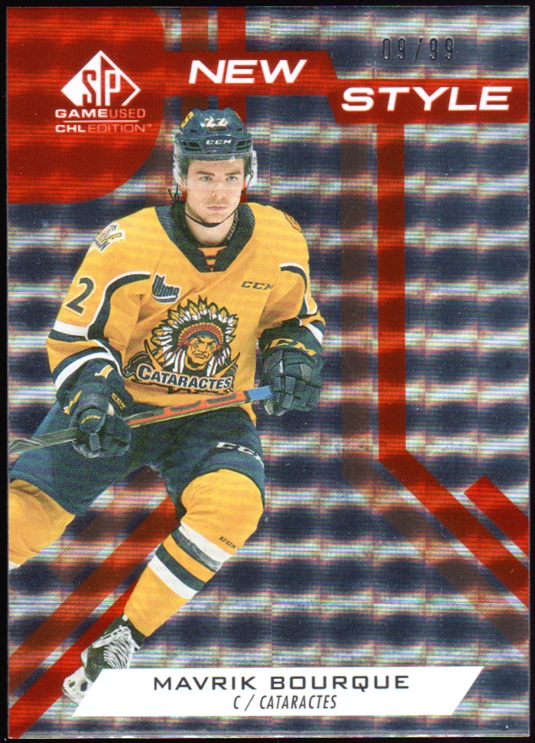 (image for) 2021-22 SP Game Used CHL New Style Orange #NSMB Mavrik Bourque