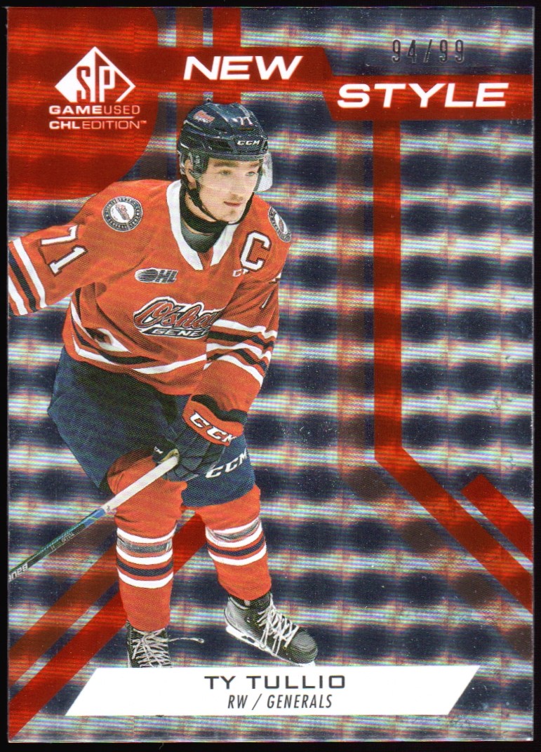 (image for) 2021-22 SP Game Used CHL New Style Orange #NSTT Tyler Tullio