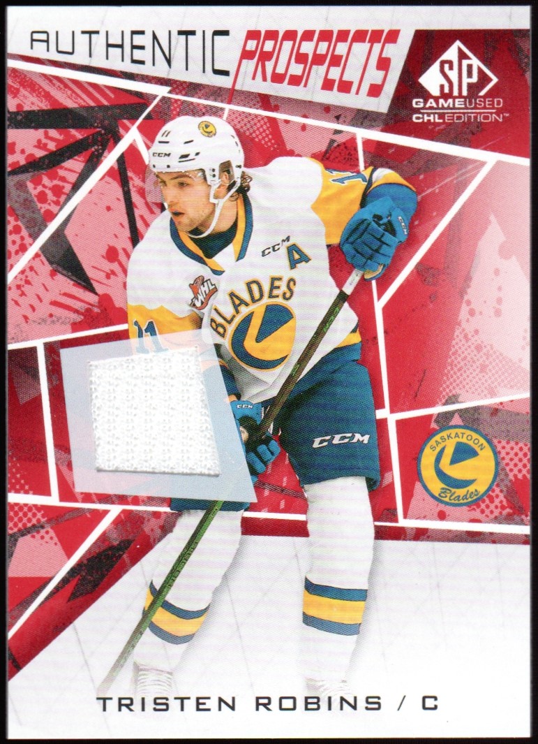 (image for) 2021-22 SP Game Used CHL Jerseys Red #21 Tristen Robins