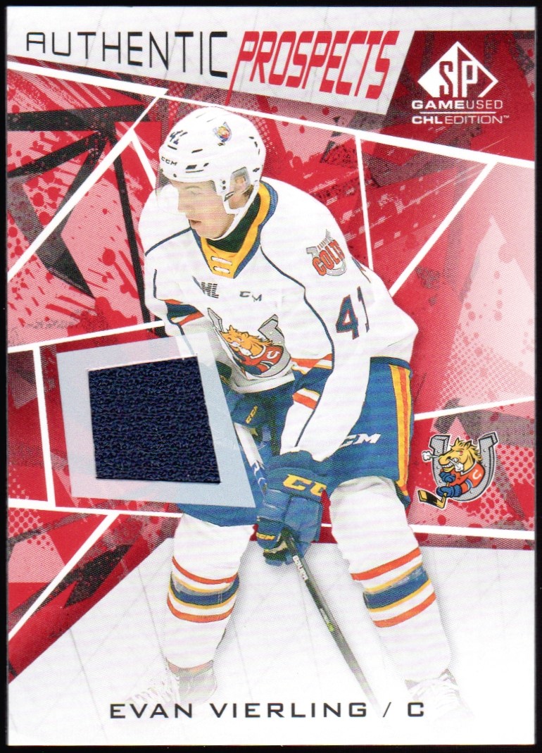 (image for) 2021-22 SP Game Used CHL Jerseys Red #61 Evan Vierling