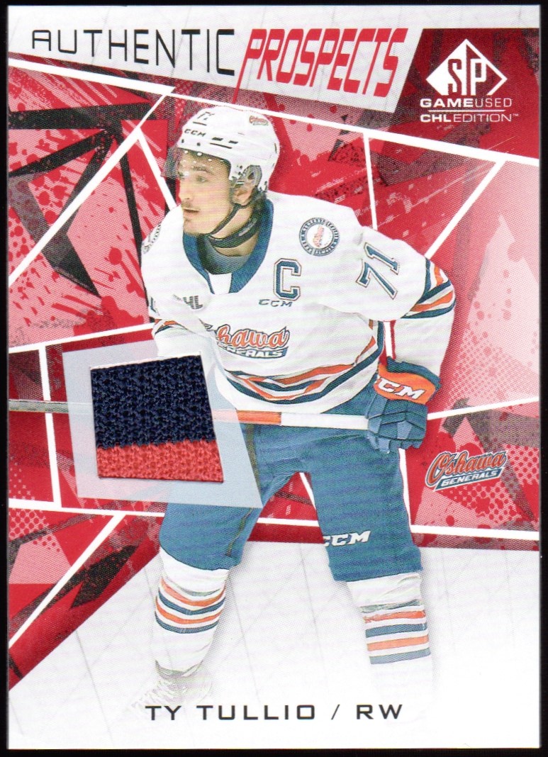 (image for) 2021-22 SP Game Used CHL Jerseys Red #23 Tyler Tullio