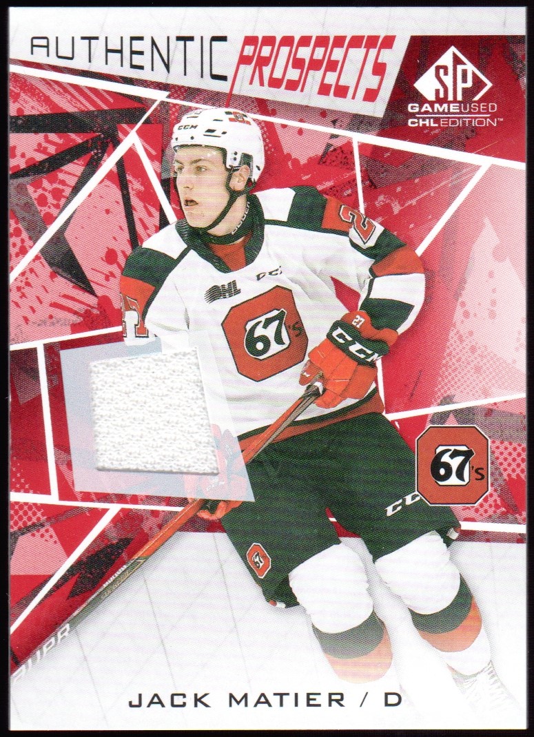 (image for) 2021-22 SP Game Used CHL Jerseys Red #52 Jack Matier