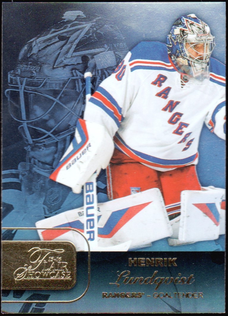 2015-16 Fleer Showcase Flair #14 Henrik Lundqvist (image for) 2015-16 Fleer Showcase Flair #14 Henrik Lundqvist